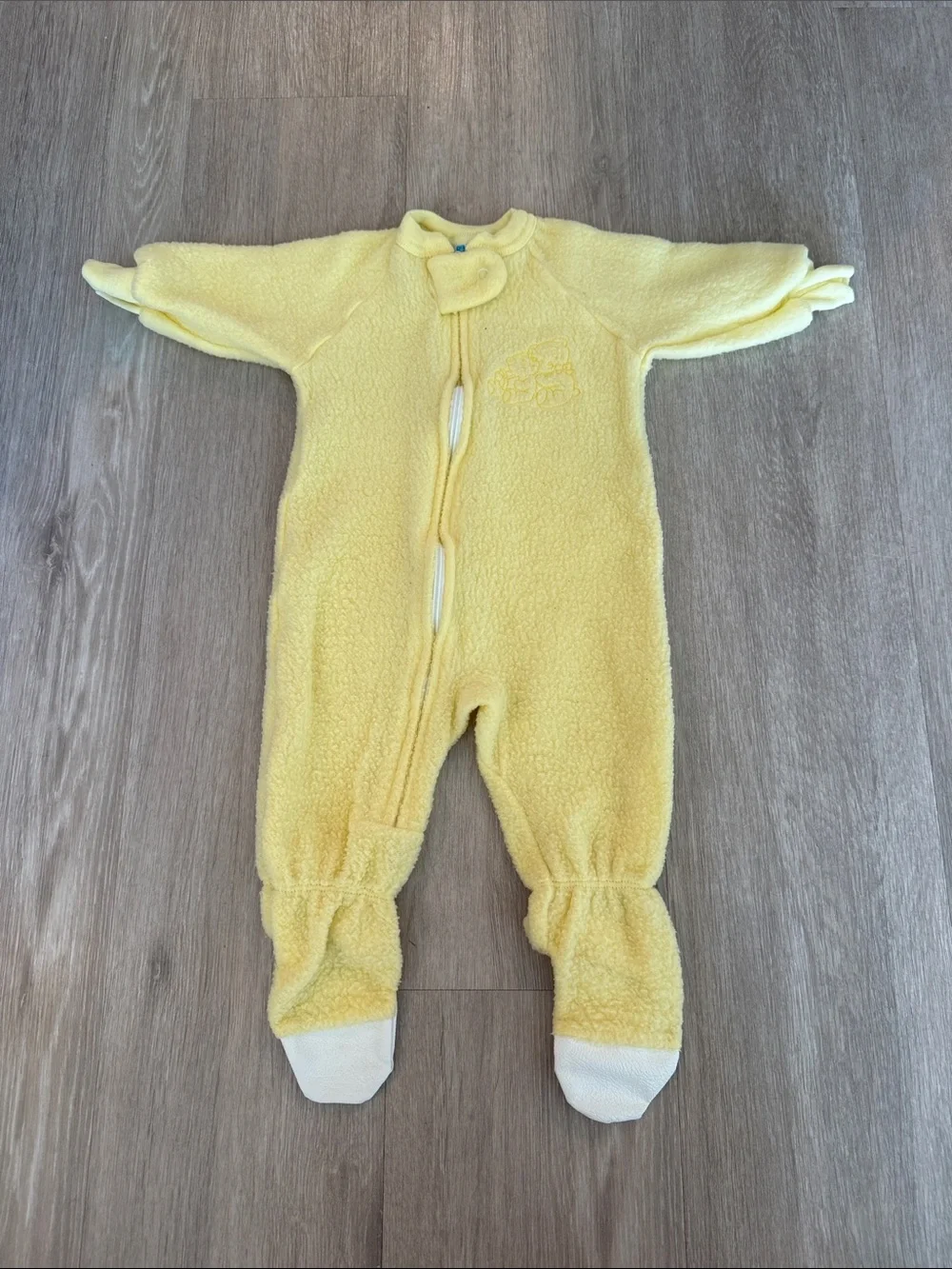 Carter’s Vintage 80’s Yellow Fuzzy One Piece
